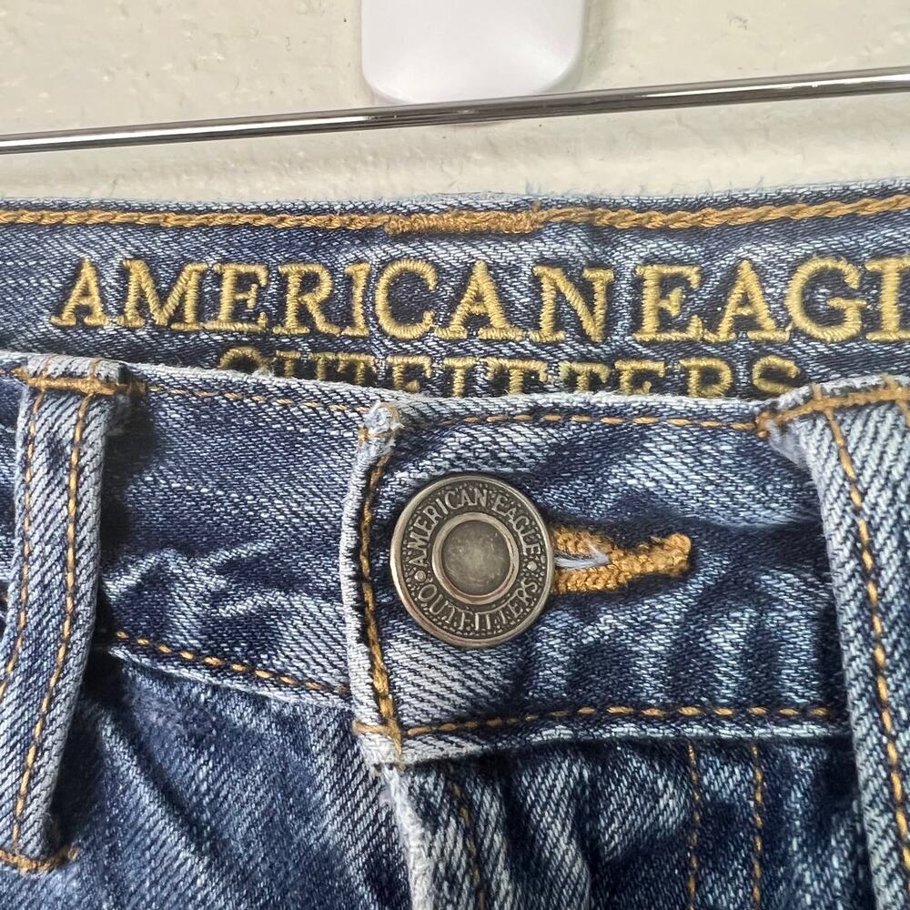American Eagle Men's Original Straight Size 29 Distressed Denim Jeans - Picture 7 of 13